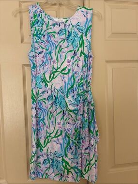 Lilly Pulitzer Lilac Floral dress with Green & Aqua Print